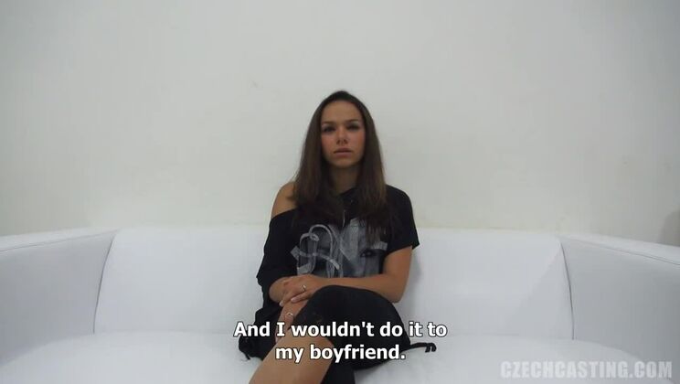 [CzechCasting] - European Brunette Aneta Creampie - Belle