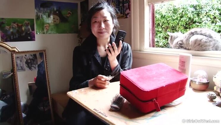 [GirlsOutWest] - Saki’s Hot Casting Interview - Pre-Shoot Fun - Violette Pure