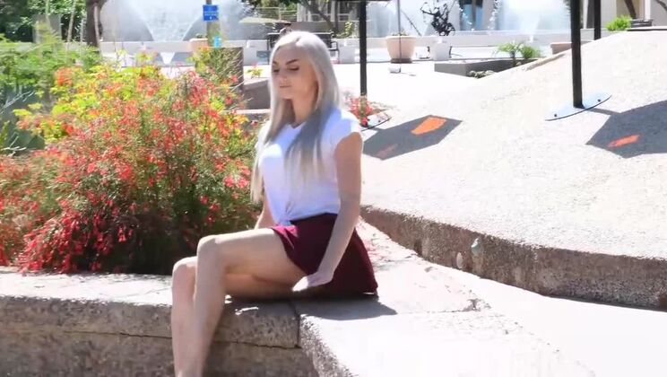[FTVGirls] - Outdoor Upskirt Adventure with a Blonde