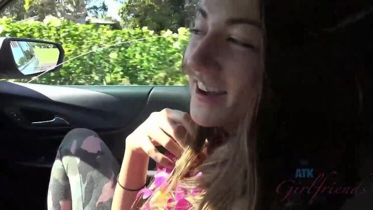 [ATKGirlfriends] - Amateur Brunette Lily Adams on the Beach - Lily Adams