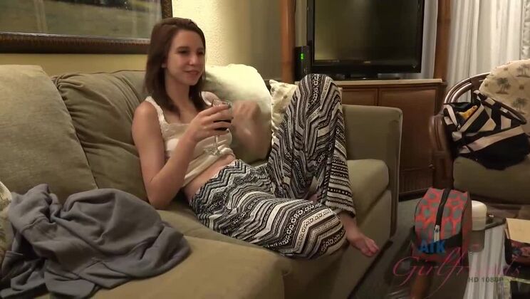 [ATKGirlfriends] - Brunette CeCe Capella Gives a Skinny POV BJ - Cece Capella