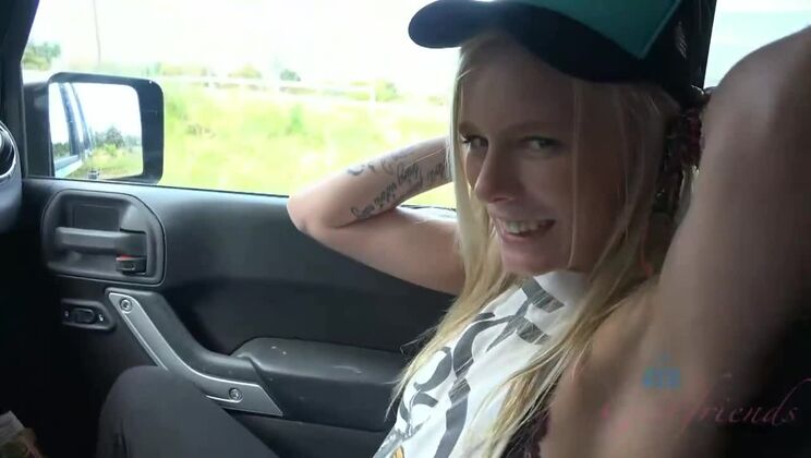 [ATKGirlfriends] - Skinny Blonde Elaina Raye Visits Haleakala Volcano