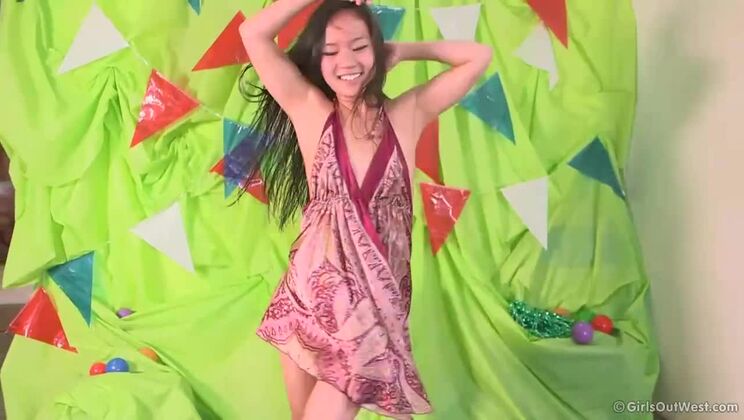 [GirlsOutWest] - June's Groovy Session - Small Tits Brunette