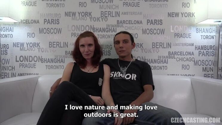 [CzechCasting] - European Redhead Hanka in Wild Threesome - Barbora