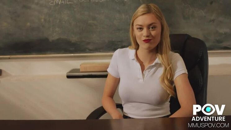 [ModelMediaUS] - Amber Moore's Blonde POV: Teach Me Sex