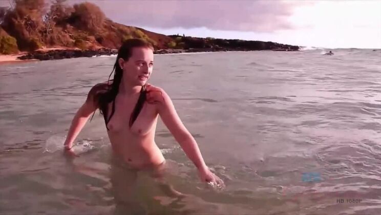 [ATKGirlfriends] - Redhead Danni Rivers on Nude Beach Gets Naked