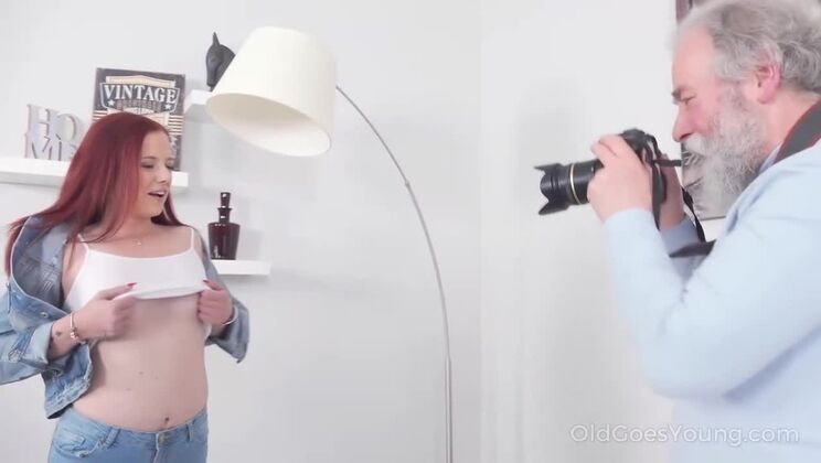 [OldGoesYoung] - Seductive Grandma Tiffani Love with Brunette Girl - Tiffani Love