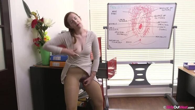 [GirlsOutWest] - Hairy Darcy in Mature Solo Play - Darcy