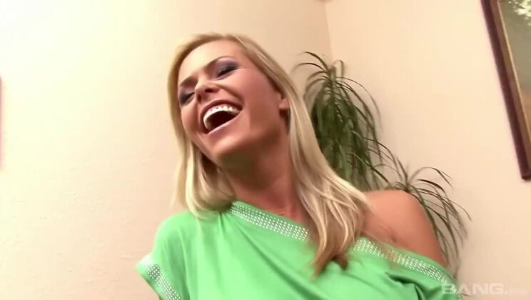 [BANG.com] - Hairy Blonde Gets Intimate with White Sex Toy