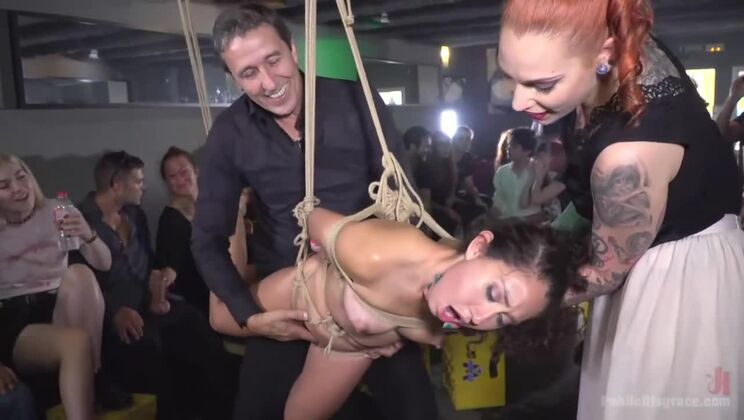 [PublicDisgrace] - Petite Melody Gets Degraded and Screwed in Front of Everyone! - Juan Lucho - Steve Holmes - Melody Petite - Silvia Ruby