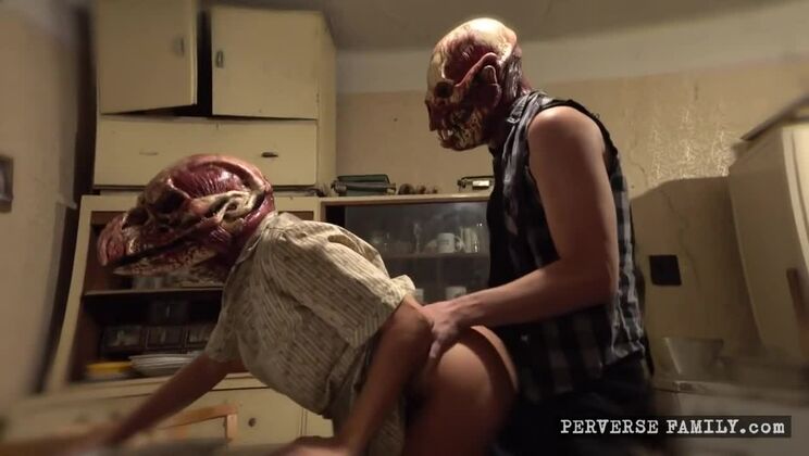 [PerverseFamily] - Hardcore Step Family Brunette Fetish - Mila Aljenka