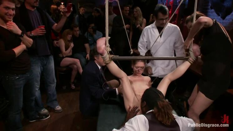 [PublicDisgrace] - Jessi Palmer in BDSM Humiliation - Suspended and Fucked - James Deen - Jessi Palmer