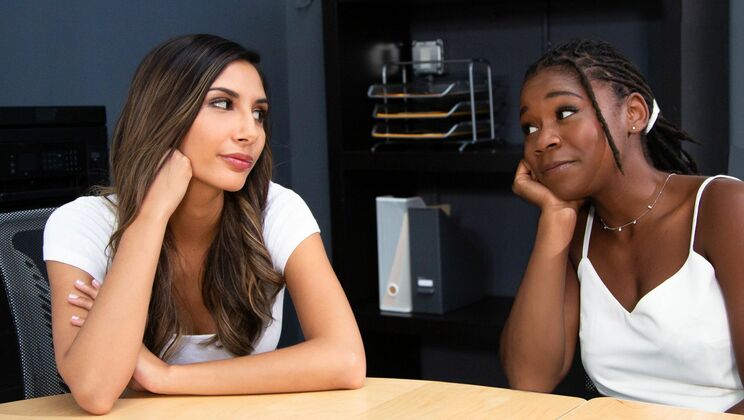 [WebYoung] - Interracial Lesbian Romance with Brunette Beauties