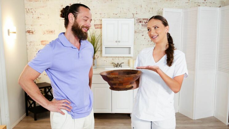 [NuruMassage] - Blowjob and Fingering with Brad Newman - Brad Newman - Izzy Lush