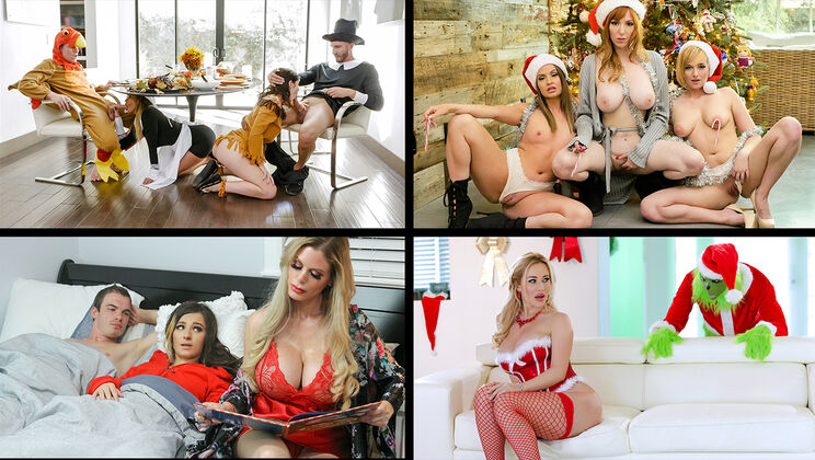 [MYLF] - Holiday Compilation Of Hot MILFs - Brooklyn Chase - Dee Williams - Kat Dior - Casca Akashova