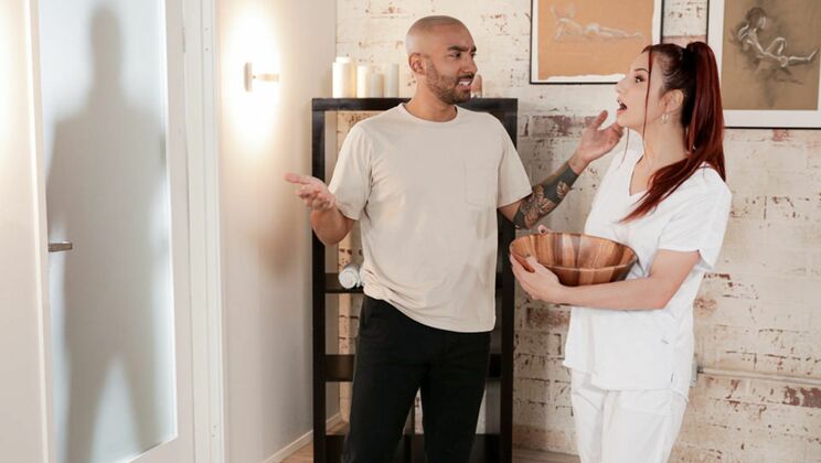 [NuruMassage] - Interracial Action with Redhead - April Snow - Oliver Davis