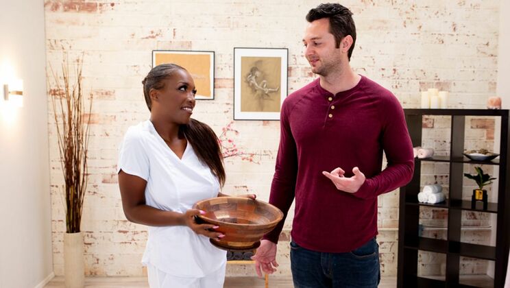 [NuruMassage] - Daya Knight’s Big Natural Tits in Action - Daya Knight - Brad Sterling