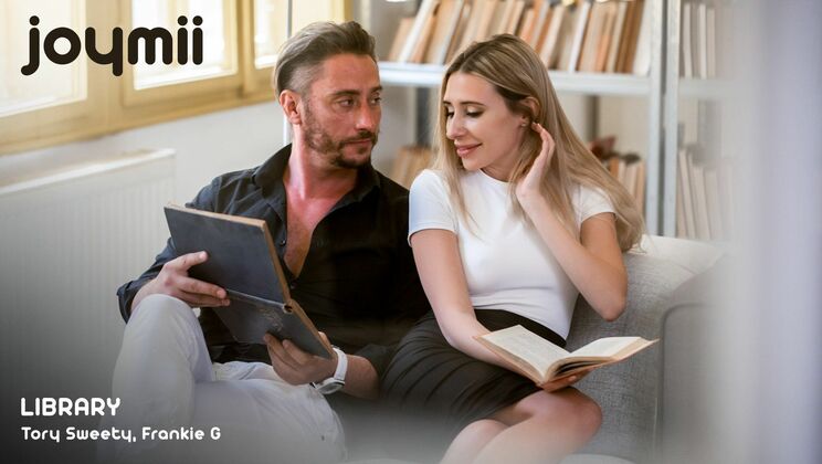 [Joymii] - Tory Sweety swallows load after sloppy library blowjob - Frankie G - Tory Sweety