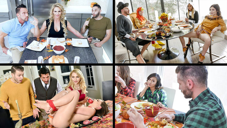 [TeamSkeetSelects] - Brooklyn Chase is Thankful - Brooklyn Chase - Phoenix Marie - Jasmine Grey - Naomi Blue