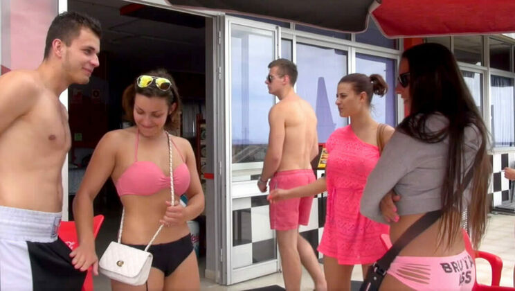 [SummerSinners] - Brunette Teen Fucks in Public on the Way Home - Billie Star - Alexis Cherry