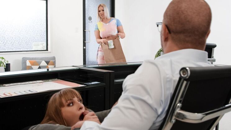 [Brazzers] - Cheating Secretary Gets Caught in Threesome - Xander Corvus - Angel Youngs - Jenna Starr