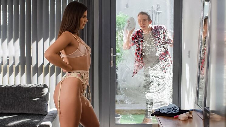 [Brazzers] - Window Tease Leads to Intense Doggystyle