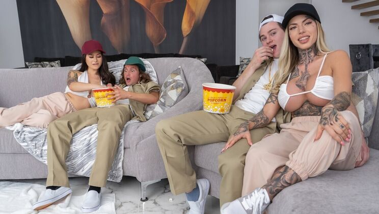 [Brazzers] - Blonde & Brunette Twinz Win