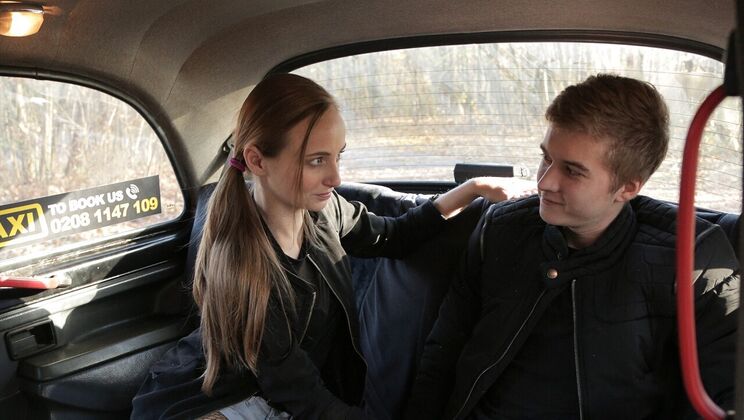 [FemaleFakeTaxi] - European Blowjob in a Car