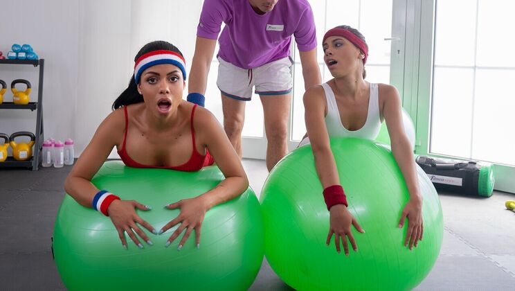 [FitnessRooms] - Triple the Fun with Latina and Big Butt