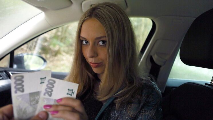 [PublicAgent] - Russian Amateur Sex in Car - Cum on Pussy - Peter Green - Charlie Mac - Camila