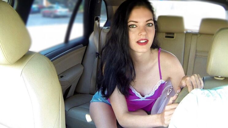 [FakeTaxi] - Screaming Brunette Takes Big Cock - Angel Emily