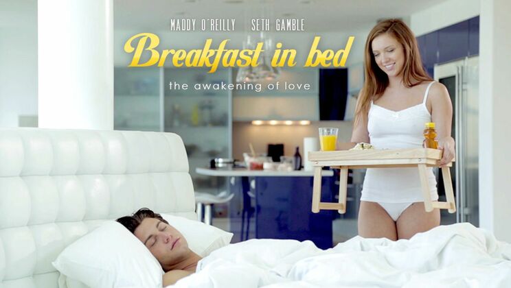[EroticaX] - Breakfast Bed Scene with Tattooed Redhead - Seth Gamble - Maddy O'Reilly