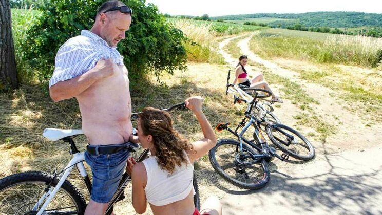 [GrandparentsX] - Cumshot and Facial for Two Mature Ladies