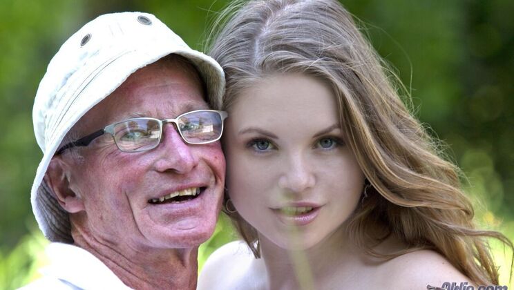 [Oldje] - Blonde Teen Alessandra Jane Licks Balls - John - Alessandra Jane