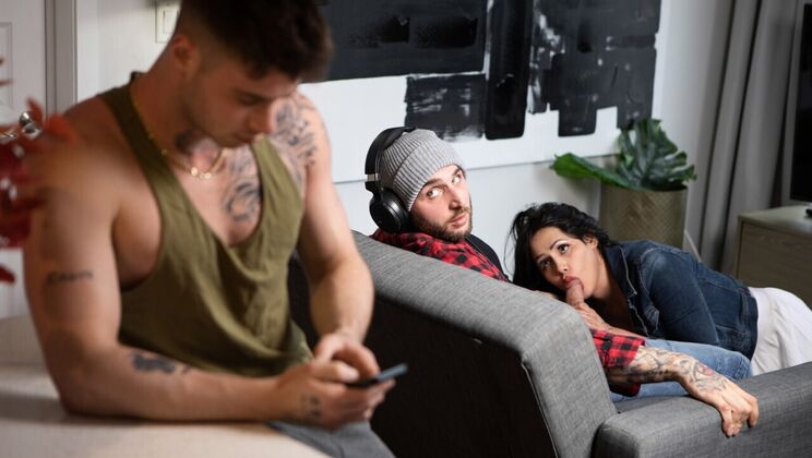 [TransAngels] - Big Cock and Big Ass Threesome