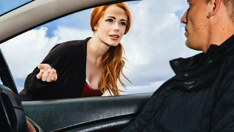 [StrandedTeens] - Ella Hughes Oral Sex with British Redhead - Ella Hughes