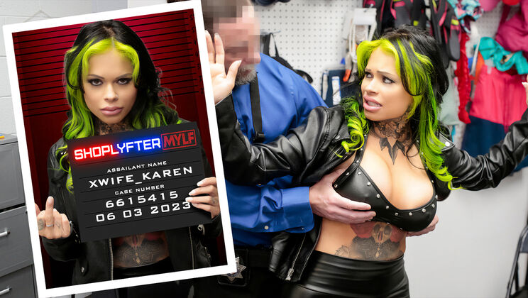 [ShopLyfterMYLF] - Blackmailing Biker - Sex is the Price - Jack Vegas - XWife Karen