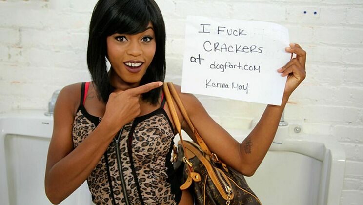 [GloryHoleInitiations] - Tattooed Ebony Karma May Facial - Karma May