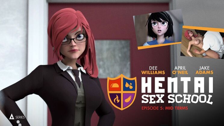 [AdultTimeAnimation] - Animated Hentai Sex in School Episode 5 - Chanel Preston - Dee Williams - Jake Adams - April Oneil - Wolf Hudson