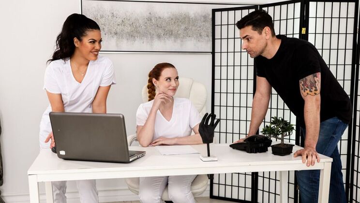 [FantasyMassage] - Latina Lovelies Enjoy Deepthroat and Doggystyle - Ryan Driller - Maya Farrell - Madison Morgan