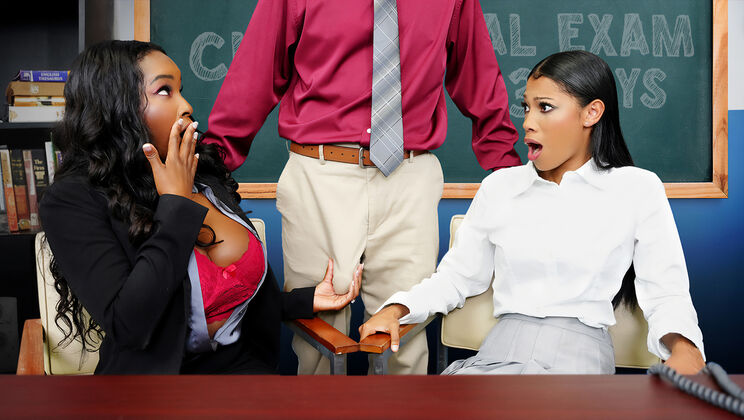 [PervPrincipal] - Cheating Wife Gets Caught in Thong and Uniform