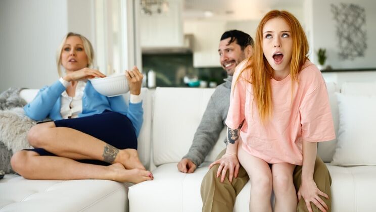 [Dilfed] - Reverse Cowgirl Ends with Cum on Tits - Tommy Pistol - Madi Collins