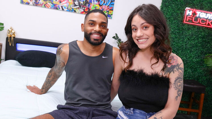 [HotGuysFuck] - Flexible James Harp and Melody Foxx in Black - Melody Foxx - James Harp