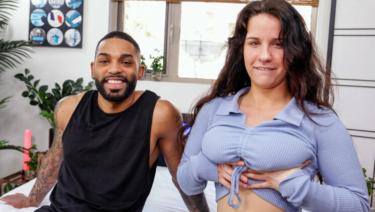 [HotGuysFuck] - James Harp Meets Mila Nova - A Black Beauty's First Time - Mila Nova - James Harp