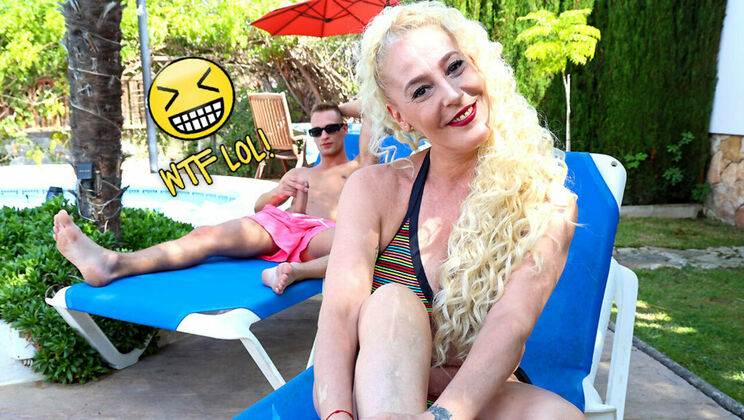 [Grandmams] - Outdoor Tanning Leads to Cumshot - Nico Vegas - Yelana Vara