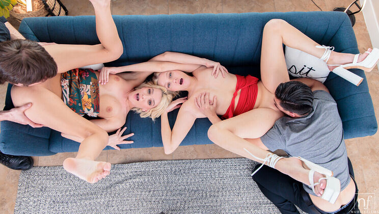 [NubileFilms] - Blonde Swap with Big Dicks - Kenna James - Chad Alva - Skyler Storm - Tony Fontana