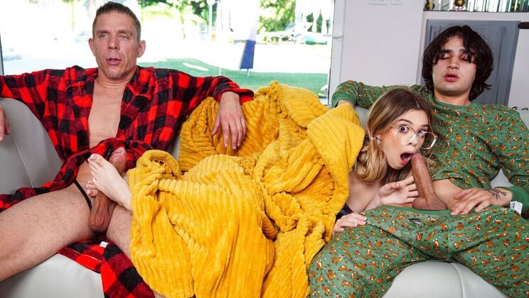 [Brazzers] - Stepdad's Teen Stepdaughter Fucks Him Hard - Mick Blue - Molly Little - Elias Cash