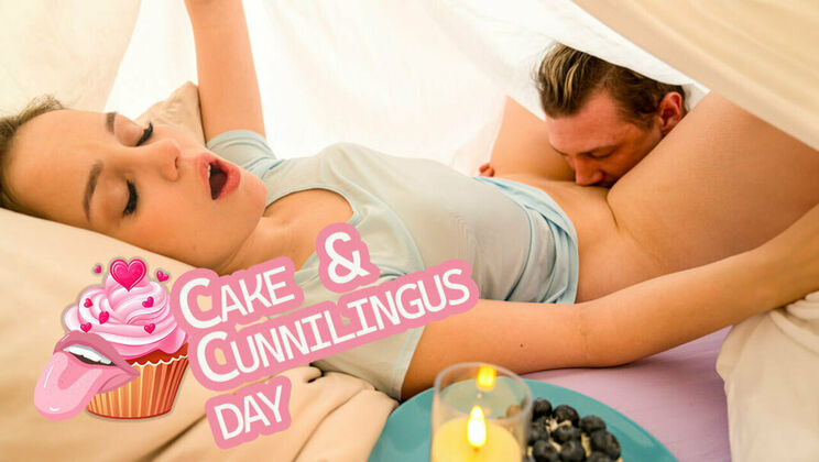 [ClubSweethearts] - Brunette Teen's Cunnilingus Cake Celebration - Steve G - Maddy Nelson