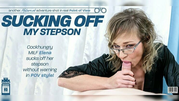 [Mature.nl] - Stepmom Elena's Lingerie and Stockings Get Dirty with Cum