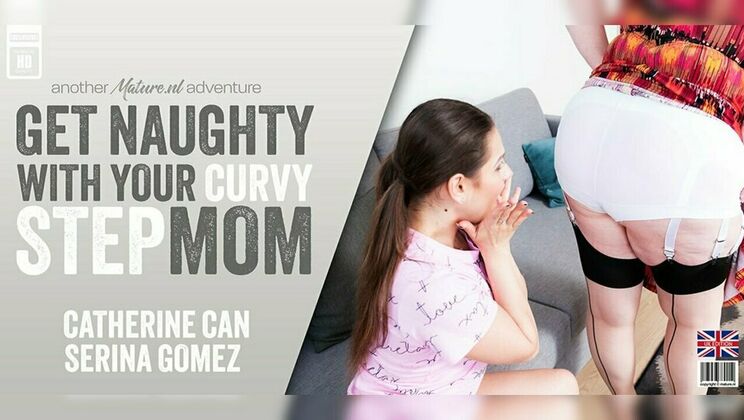 [Mature.nl] - Natural Big Tits Catherine Can and Teen Serina Gomez Kiss